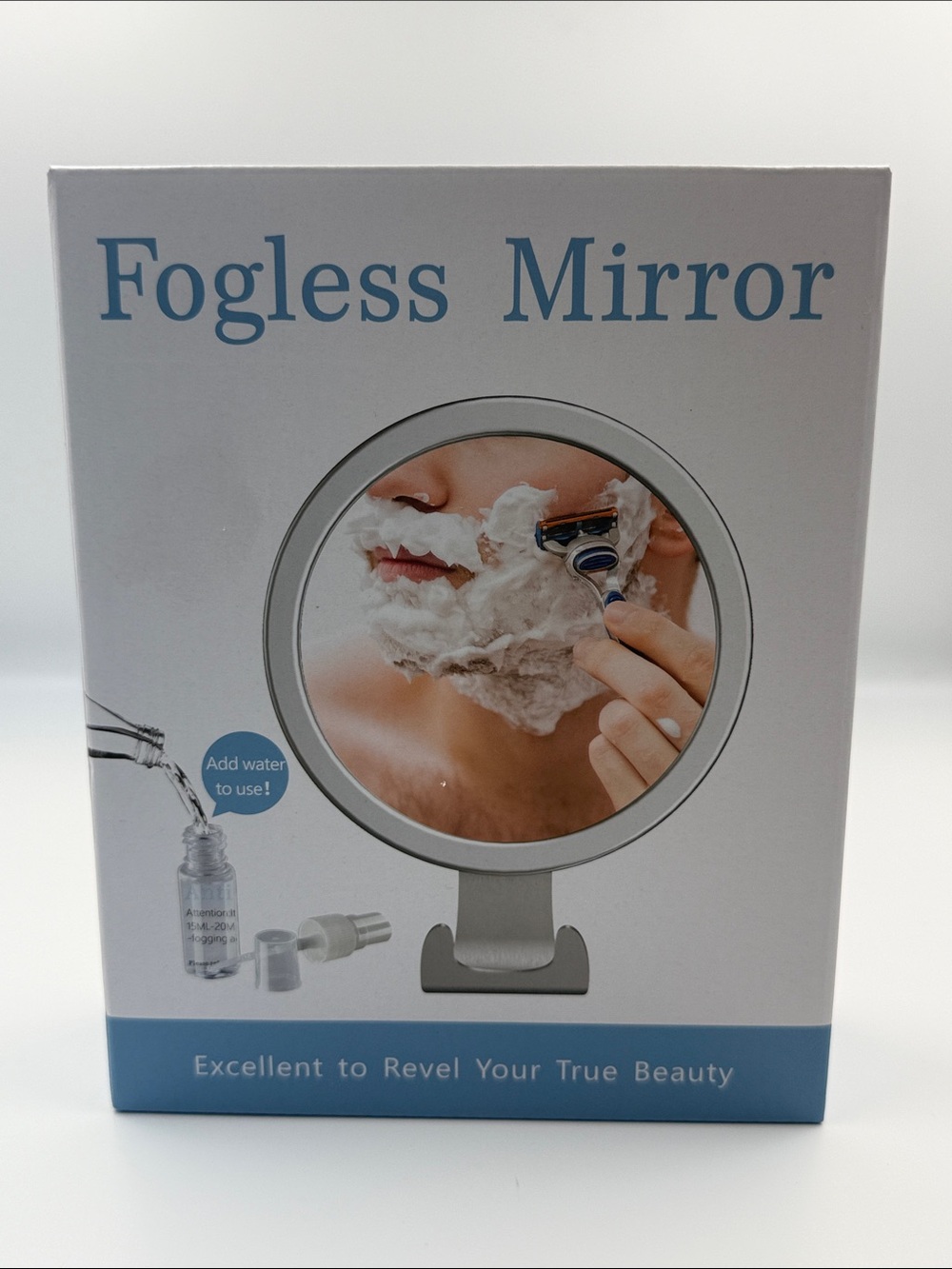 Fogless Mirror Heated Bathroom Vanity Mirror - White